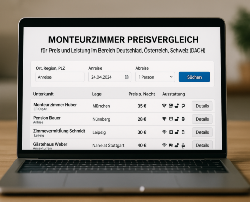 Monteurzimmer Preisvergleich